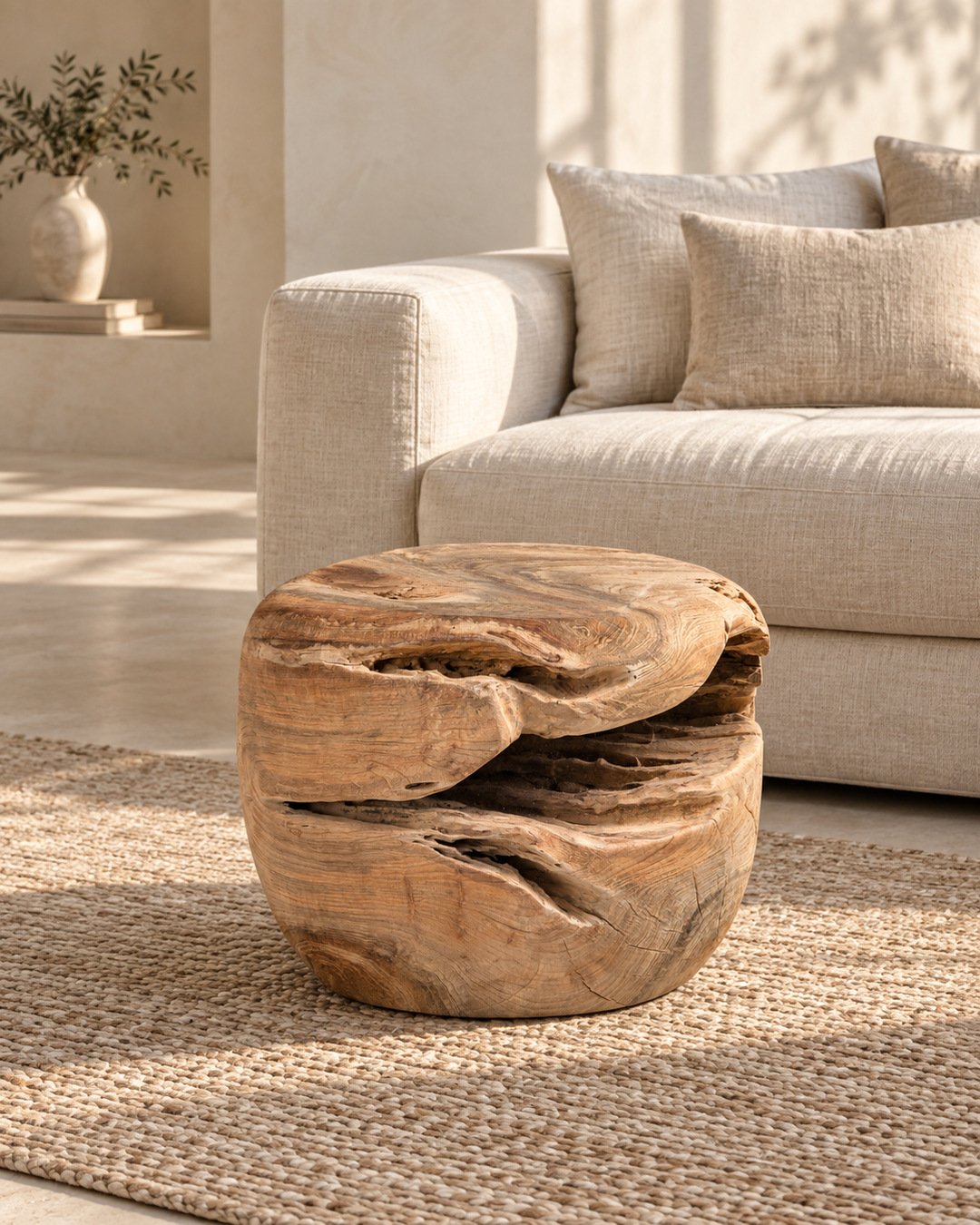 Table basse Ball en teck